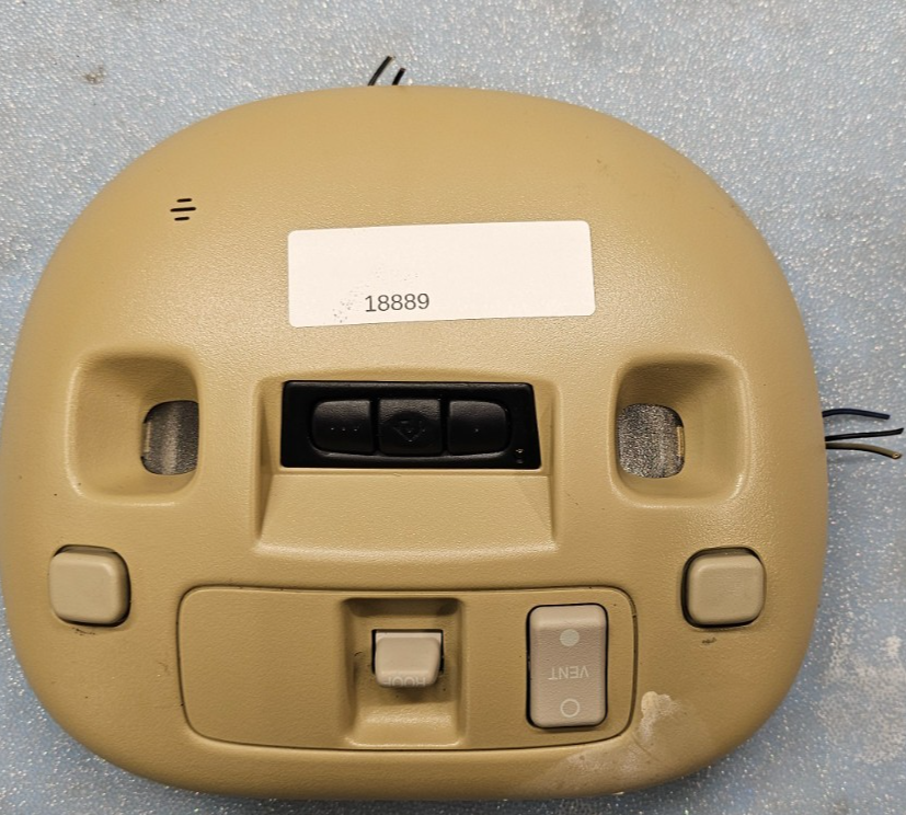 🔥00-05 CADILLAC DEVILLE OVERHEAD CONSOLE SUNROOF LIGHT SWITCH TAN