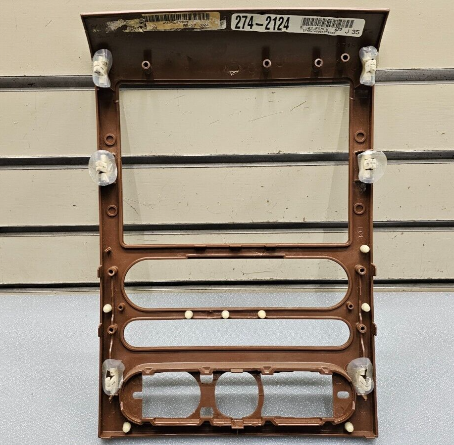 🔥04-08 Ford F150 Dash AM FM Radio Stereo Display Climate Bezel Trim Panel Wood