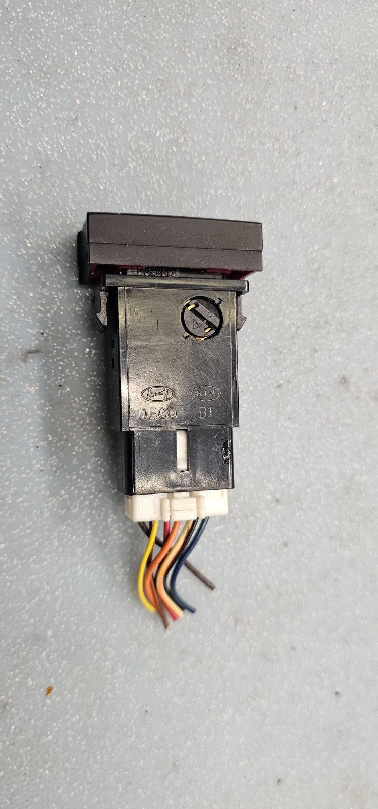🔥07-09 SANTA FE HAZARD FLASHER EMERGENCY WARNING SWITCH OEM black