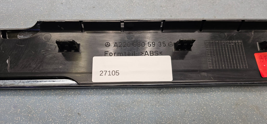🔥03-06 MERCEDES W220 S430 FRONT LEFT RIGHT SCUFF STEP COVER PLATE PANEL OEM