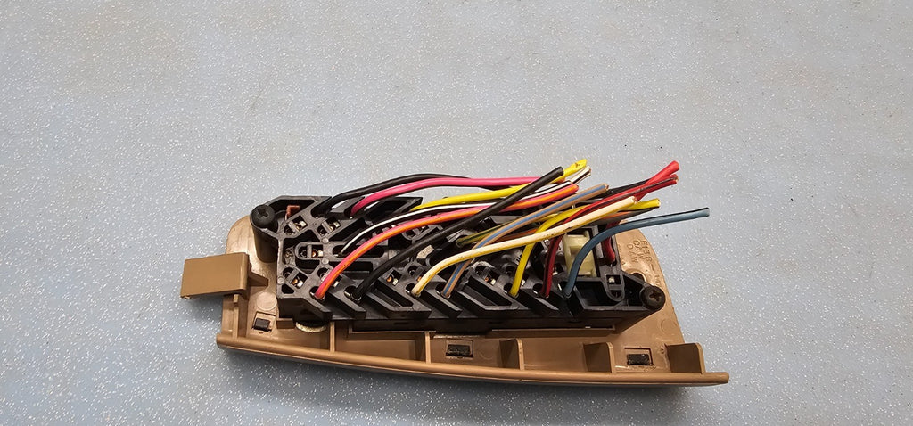 87-94 Mustang Topaz Front Left Driver Door Power Master Window Switch Tan/Black