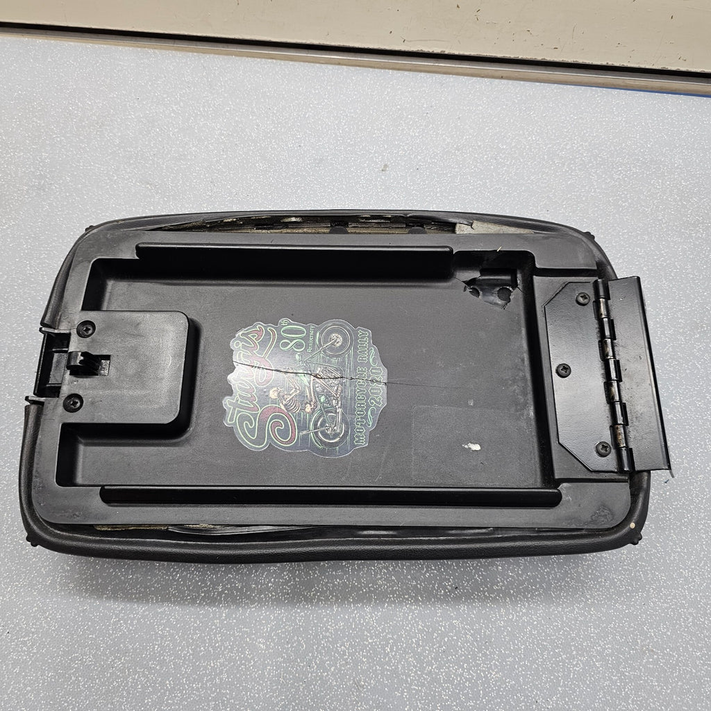 🔥82-92 Camaro Center Console Lid Top Pad Sliding Armrest Storage Cover Black