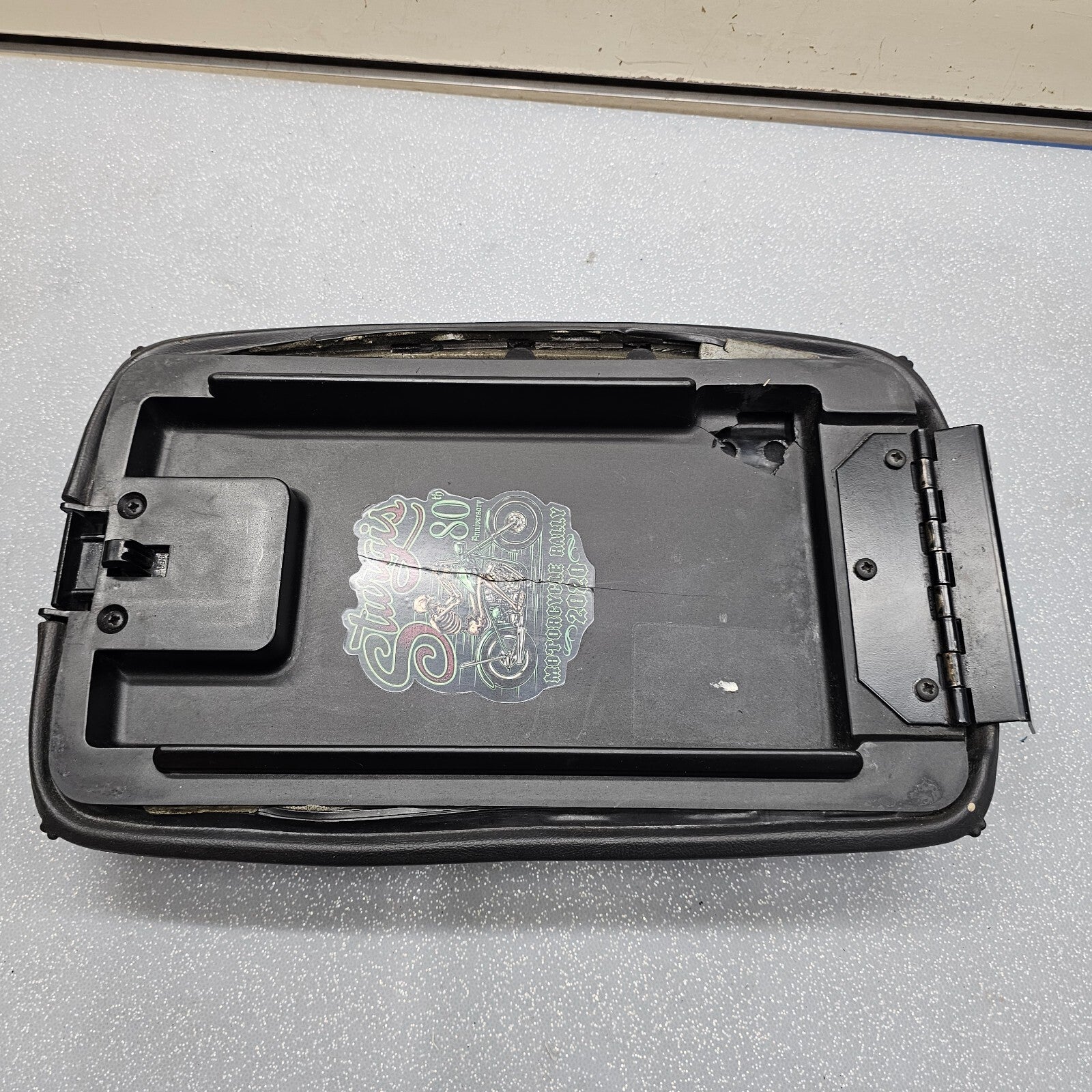 🔥82-92 Camaro Center Console Lid Top Pad Sliding Armrest Storage Cover Black