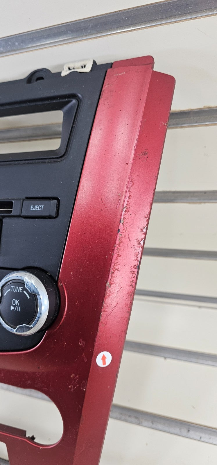 🔥10-12 Fusion Milan Dash Climate Control AM FM Radio Bezel Panel Trim Red