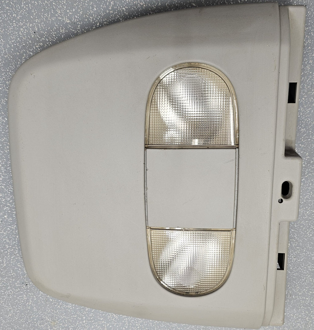 04-08 Ford F-150 Overhead Console Front Center Dome Map Lights Roof Rail GRAY 09