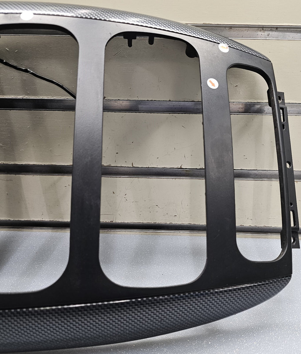 🔥01-07 Caravan Town & Country dash radio climate TRIM bezel Carbon Fiber Black