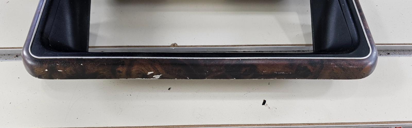 🔥87-91 Ford F150 F250 Bronco Center Dash Radio Stereo Bezel Trim Panel Wood OEM