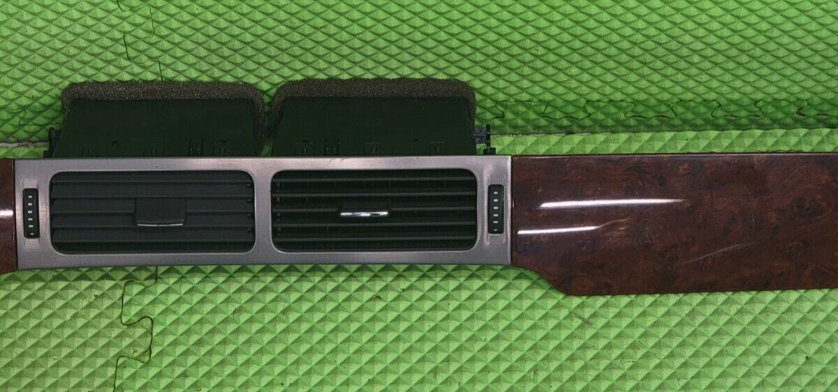 07-14 Yukon Tahoe Suburban Burl Front Dash Belt Trim A/C Vents F201 woodgrain