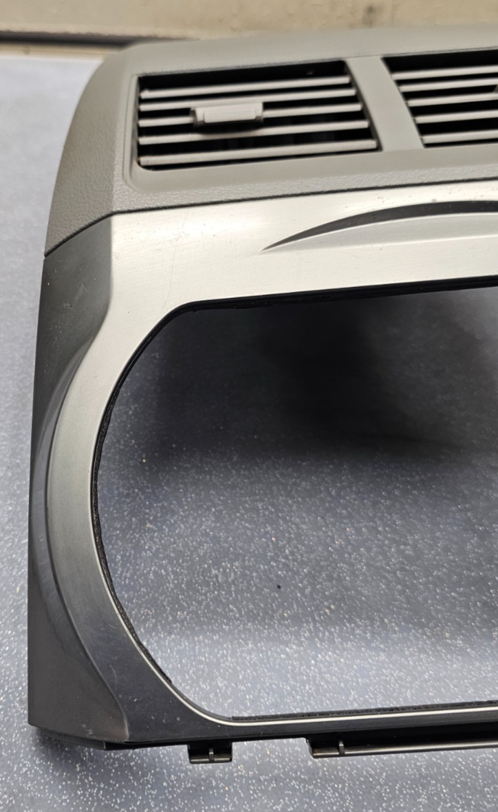 🔥02-04 NISSAN ALTIMA CENTER DASH VENT RADIO STEREO BEZEL TRIM PANEL SILVER/GRAY