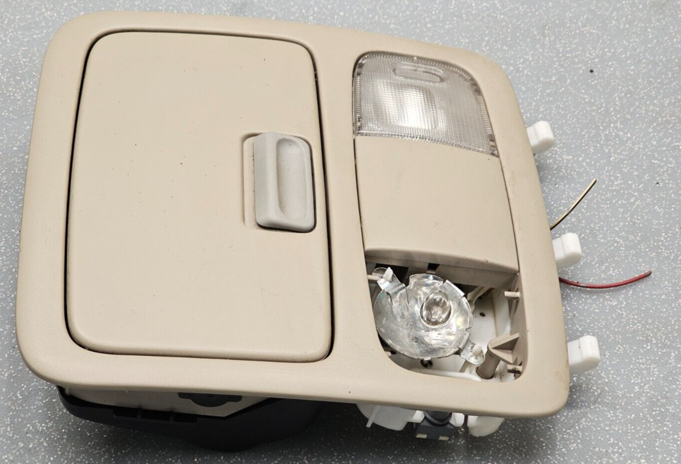🔥02-06 CAMRY 4RUNNER Overhead Console Dome Map Light Lamp Storage Assembly TAN
