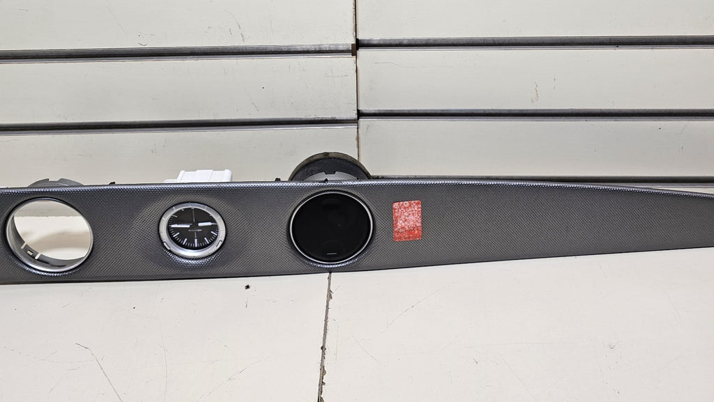 🔥03-06 OUTLANDER CARBON FIBER UPPER DASH VENT CLOCK BEZEL TRIM PANEL SILVER