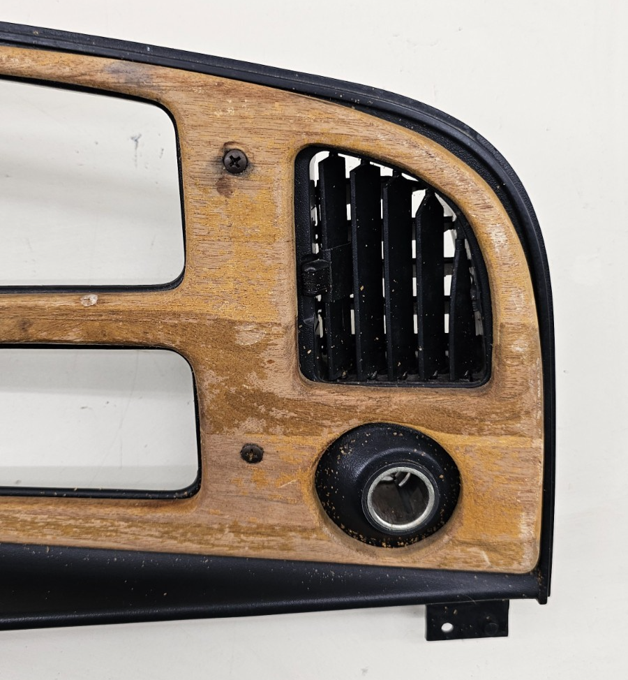 🔥92-96 Ford E-150 Econoline Dash Instrument Cluster Speedometer Bezel OEM Wood