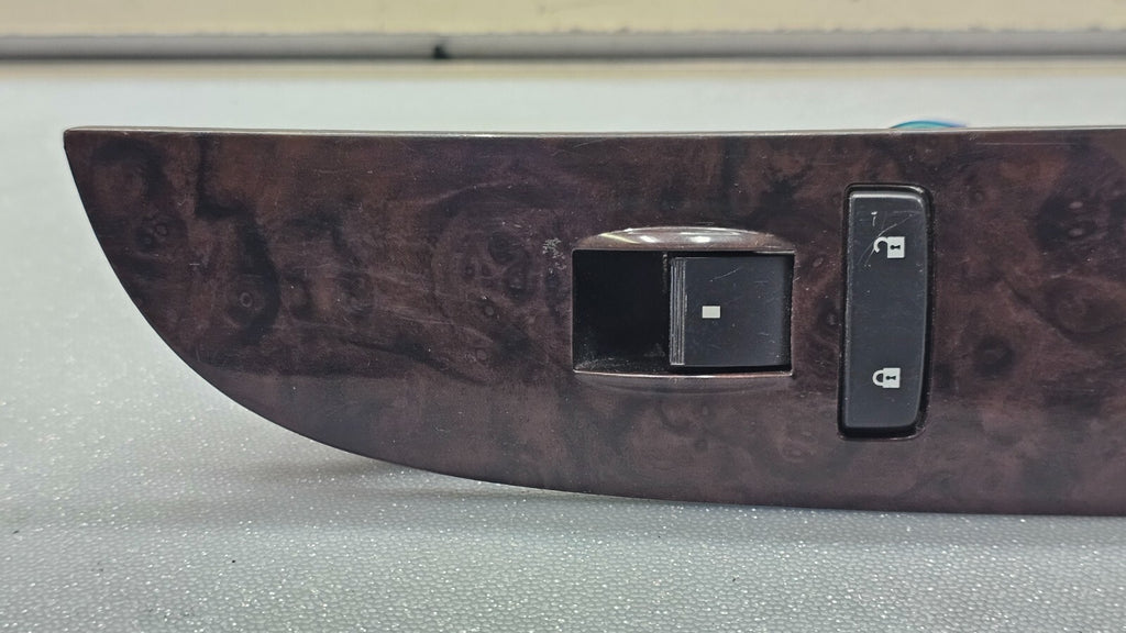 07-13 Escalade Front Right Passenger Power Window Door Switch Control Wood WS19