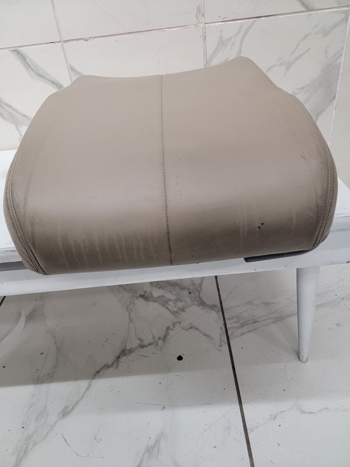 🔥99-10 Ford F250 F350 Center Console JUMP SEAT Storage Armrest LEATHER LTAN JS3