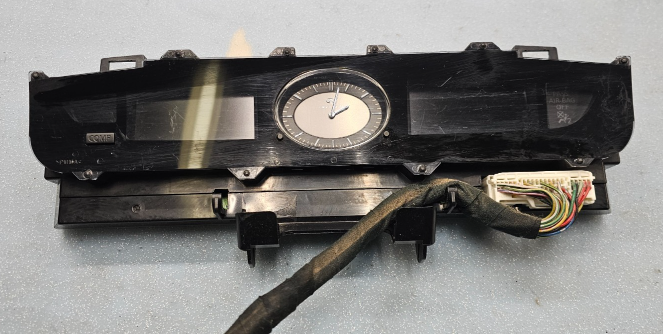 🔥04-06 Infiniti G35 Coupe Center Dash Clock Temperature Trim Panel Cover Black