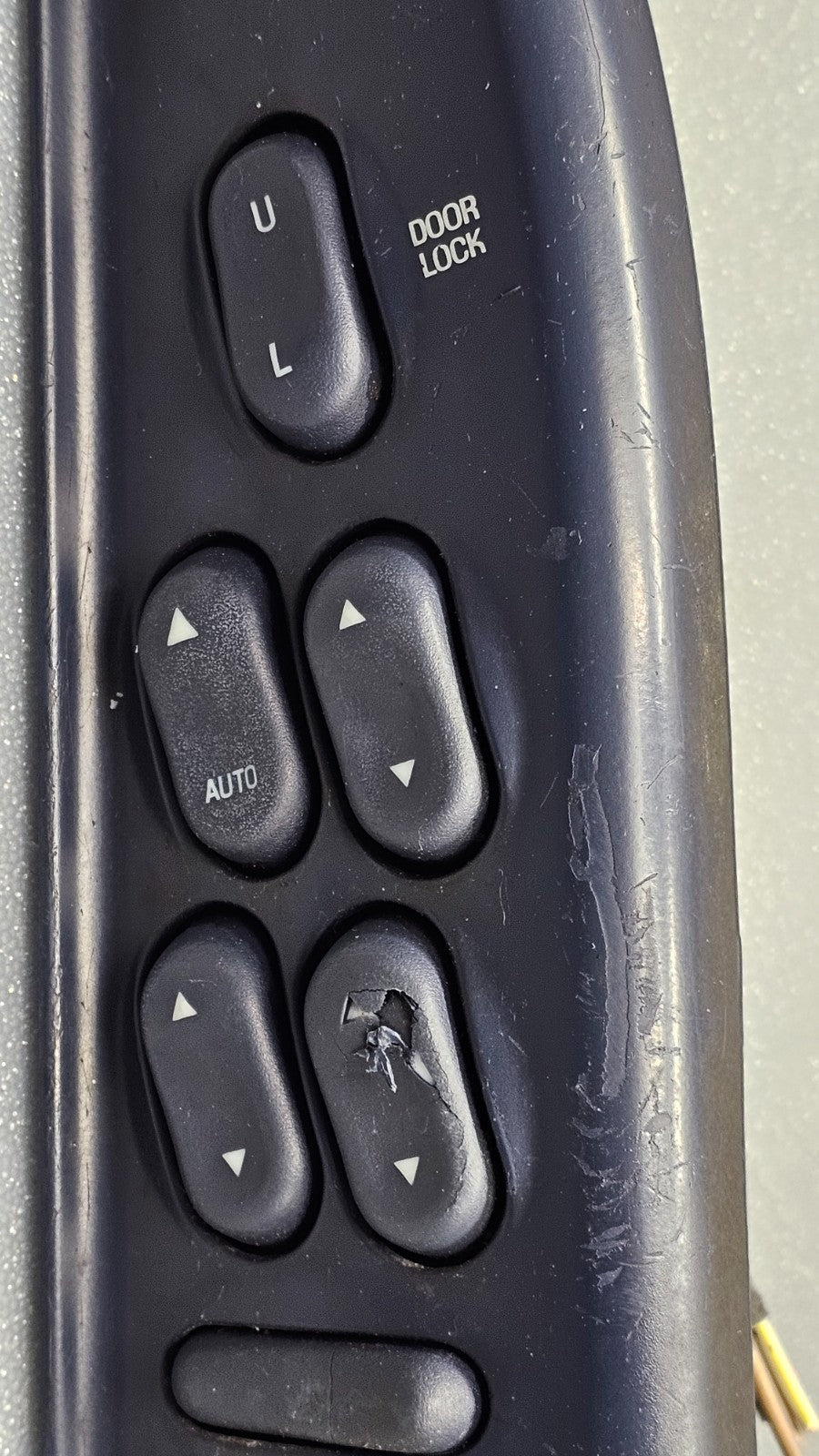98-02 Crown Victoria Grand Marquis Power Left Driver Master Window Switch Black