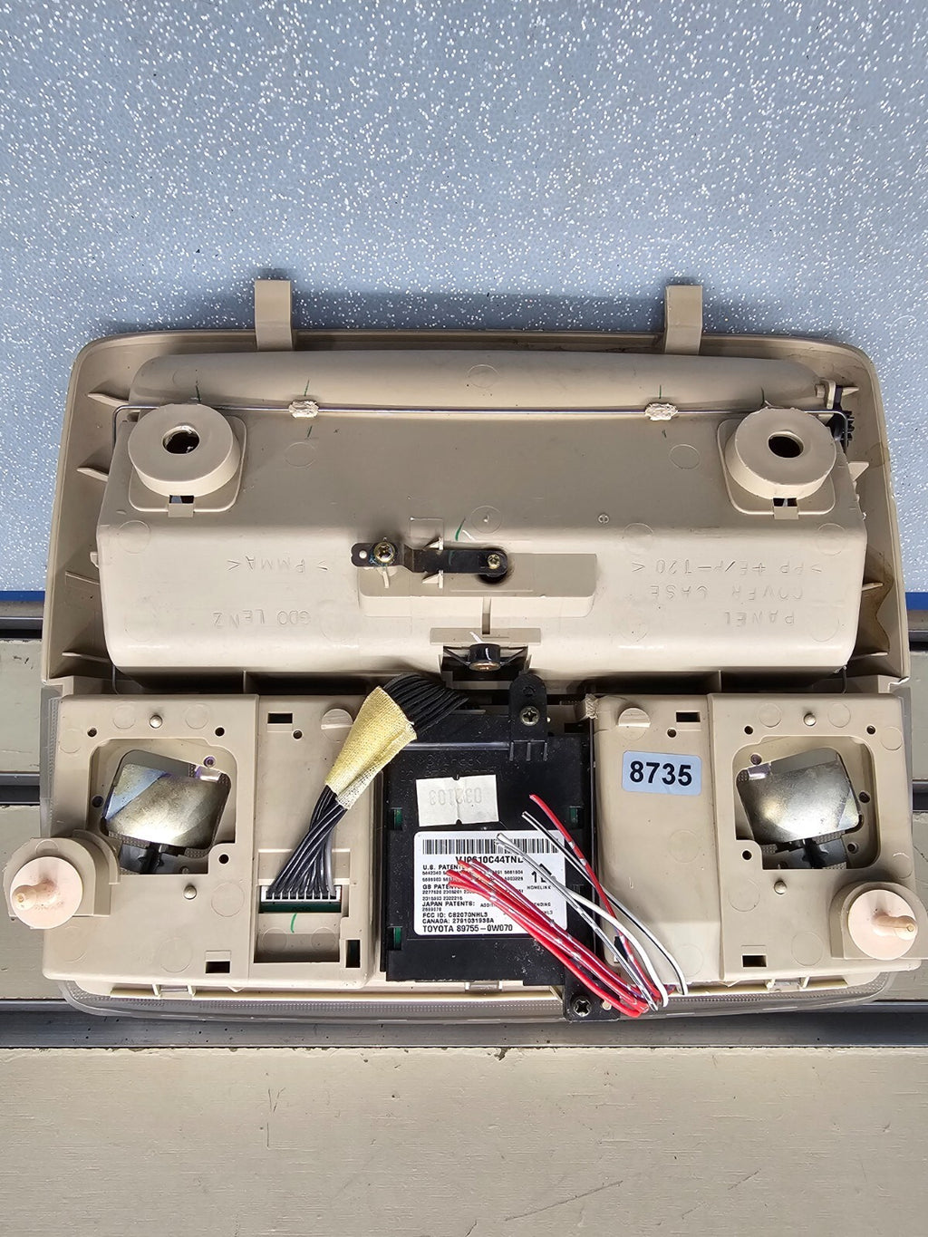 🔥02-03 Lexus ES300 04-06 ES330 Overhead Console Dome Map Light Assembly Tan OEM