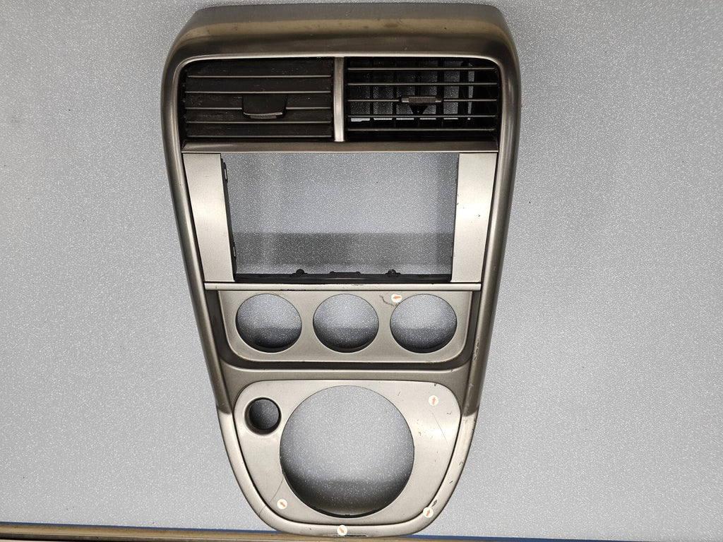🔥03-06 Honda Element Center Dash Radio Surround Bezel Trim Panel Climate Silver