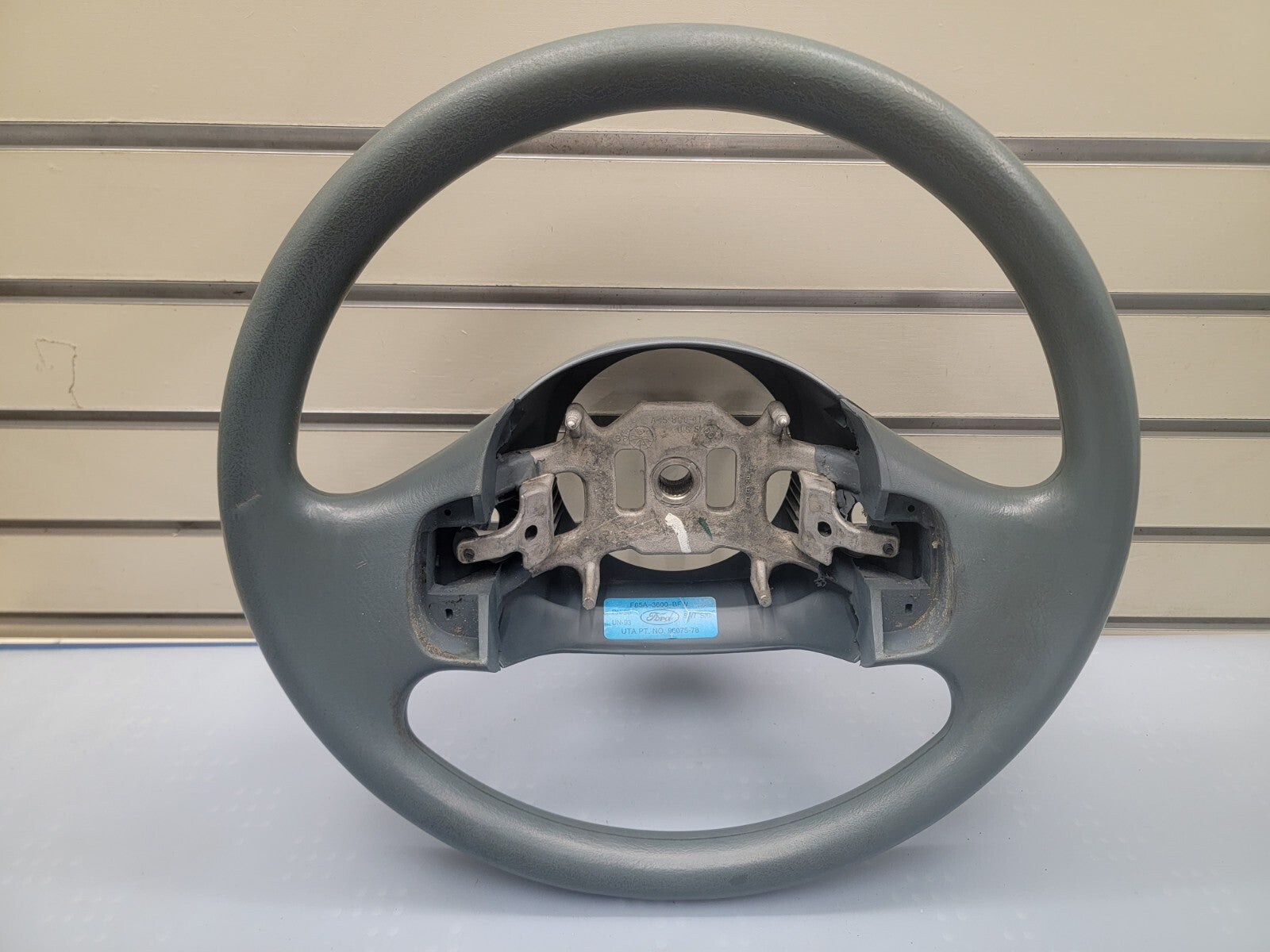 🔥1997-2003 Ford F-150 Leather Steering Wheel Cruise Dash DARK GRAY