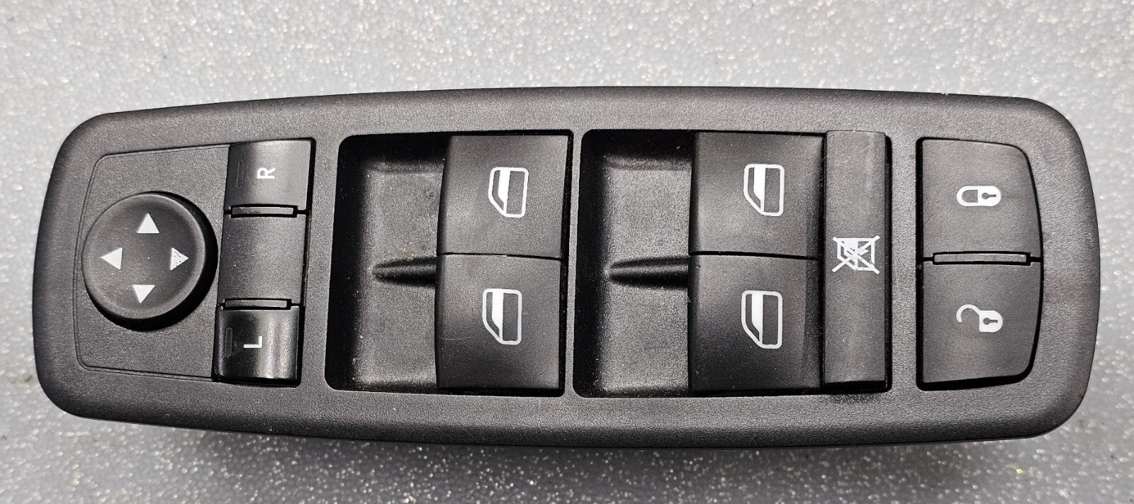 09-12 Dodge Ram 1500 2500 Left Driver Master Power Window Switch Assembly Black
