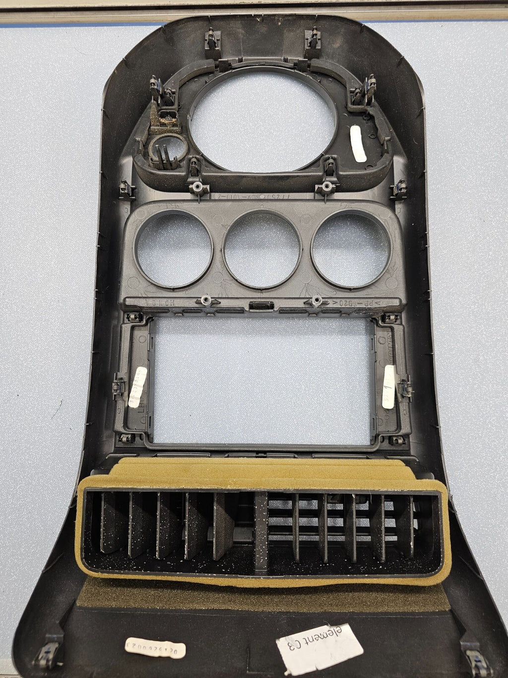 🔥03-06 Honda Element Center Dash Radio Surround Bezel Trim Panel Climate Silver