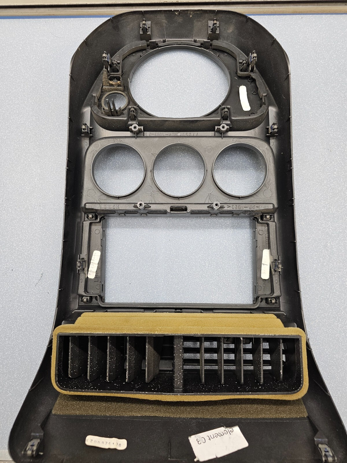 🔥03-06 Honda Element Center Dash Radio Surround Bezel Trim Panel Climate Silver