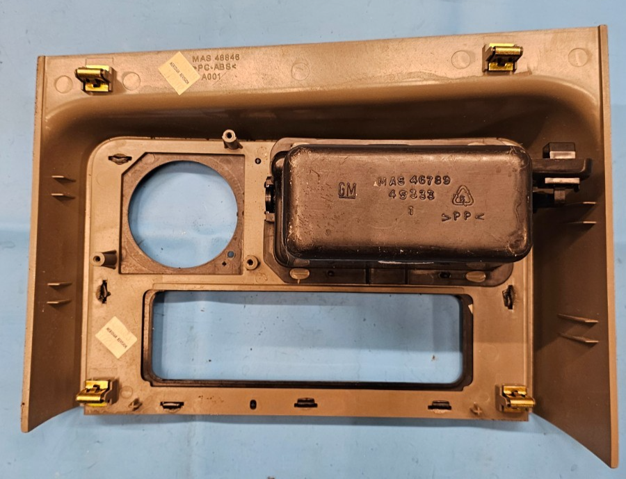 🔥03-06 Escalade Dash AM FM Radio Bezel Trim Instrument Panel Assembly Wood/Tan