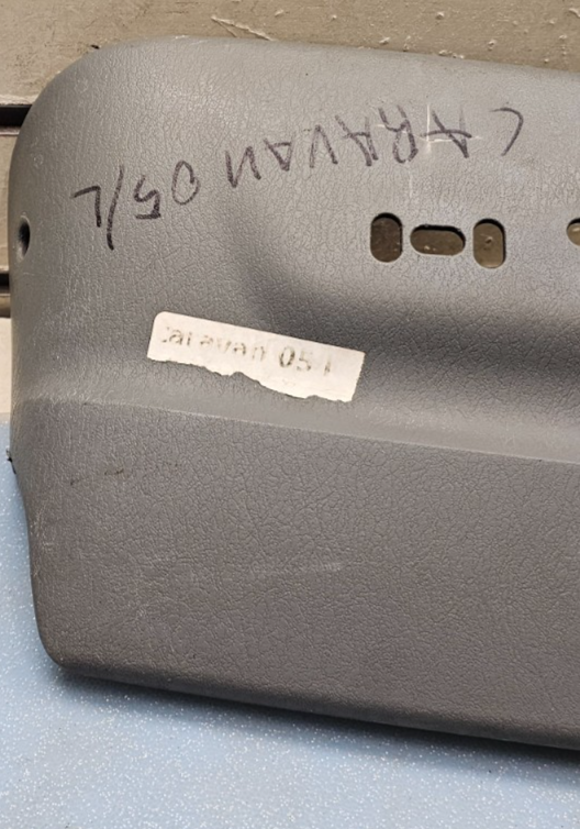🔥04-07 Grand Caravan Town Country Left Driver Seat Outer Trim Panel Gray OEM