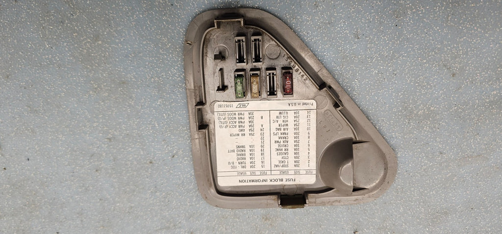 🔥95-99 Chevy GMC CK Tahoe Truck Dash Fuse Box Panel Cover Door Assembly Tan OEM
