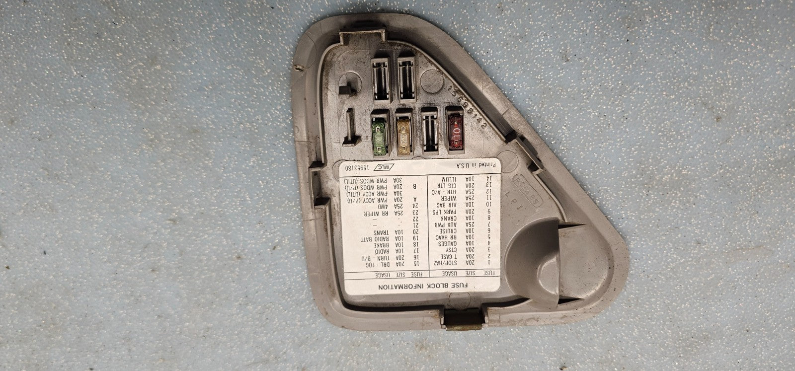 🔥95-99 Chevy GMC CK Tahoe Truck Dash Fuse Box Panel Cover Door Assembly Tan OEM