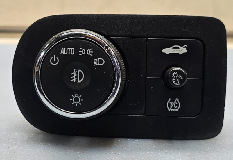 🔥06-12 CHEVY IMPALA DASH HEADLIGHT HEADLAMP DIMMER TRUNK CONTROL SWITCH BLACK