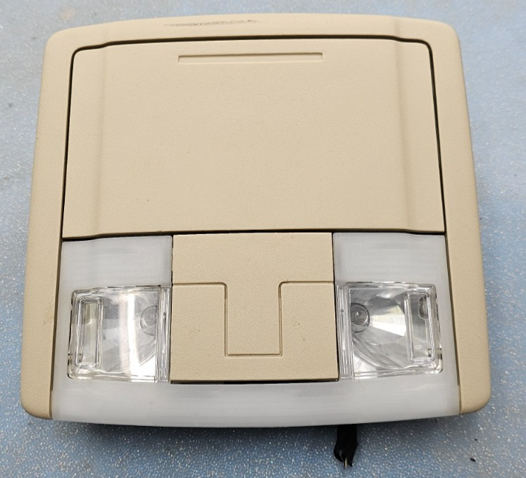 🔥07-19 EDGE TAURUS F150 FRONT OVERHEAD CONSOLE DOME LIGHT STORAGE ASSEMBLY TAN
