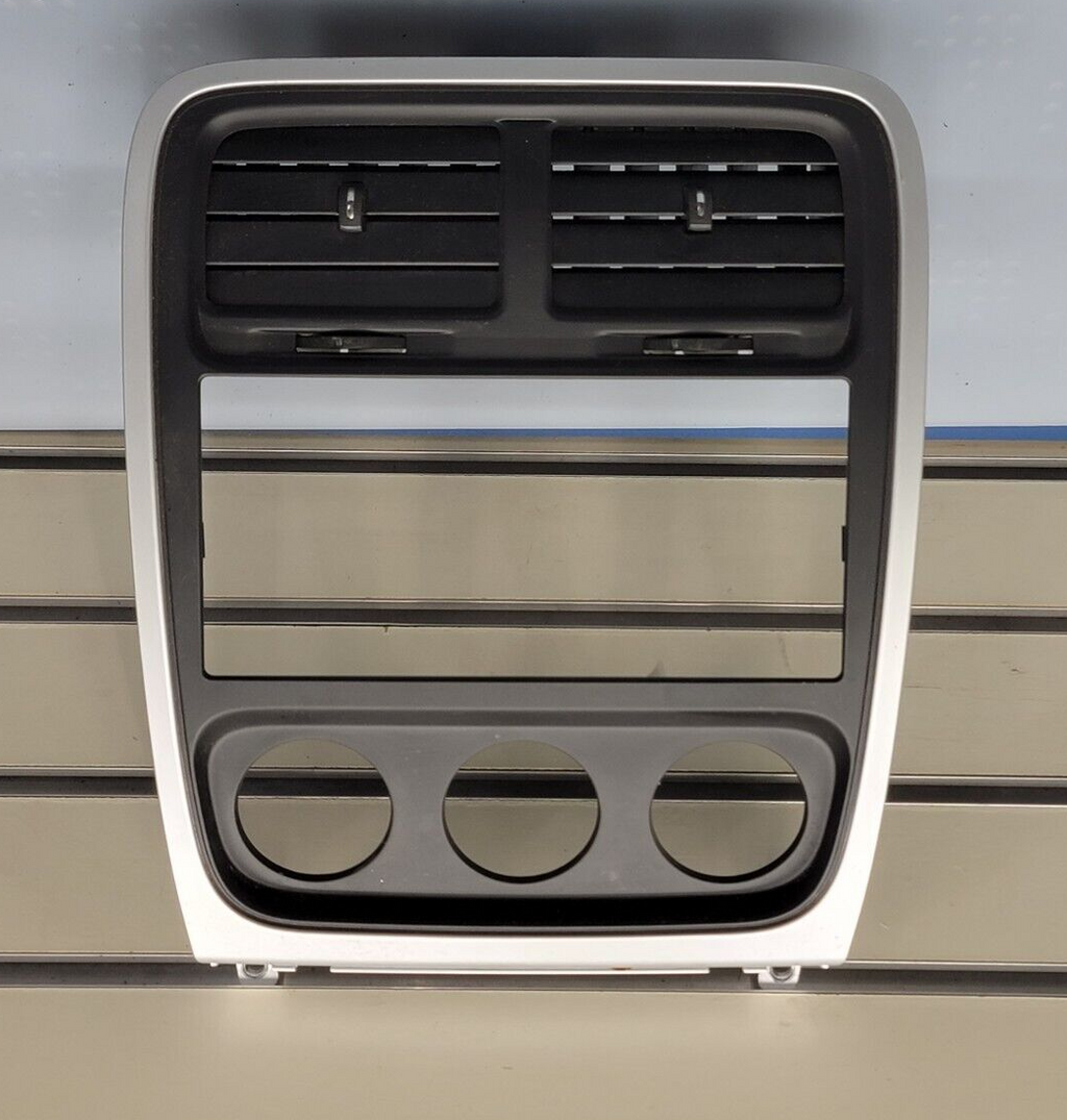 🔥10-12 Dodge Caliber Center Dash Radio Climate Control Bezel Trim Panel BLACK