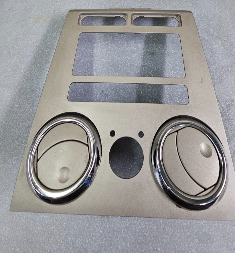 🔥07-09 Lincoln MKZ AM FM Radio Stereo Display Clock Bezel Trim Panel OEM Silver