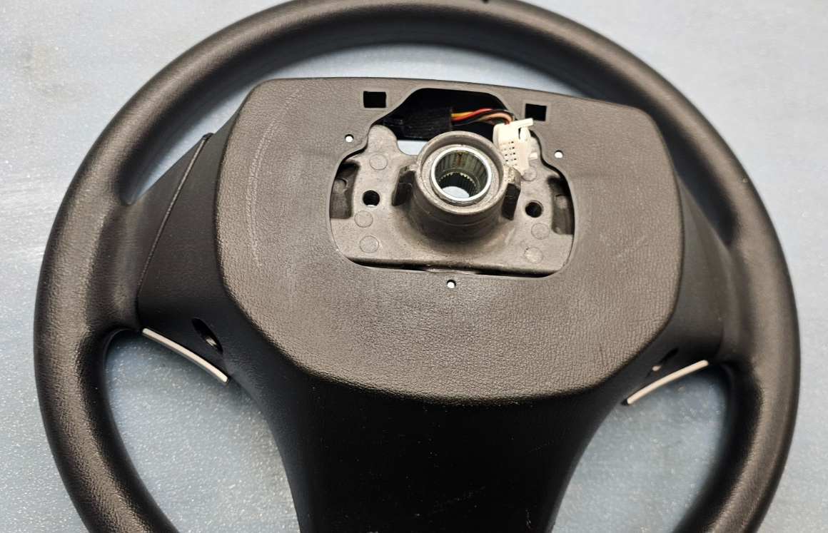🔥07-09 Elantra Left Driver Steering Column Wheel Cruise Control Leather Black