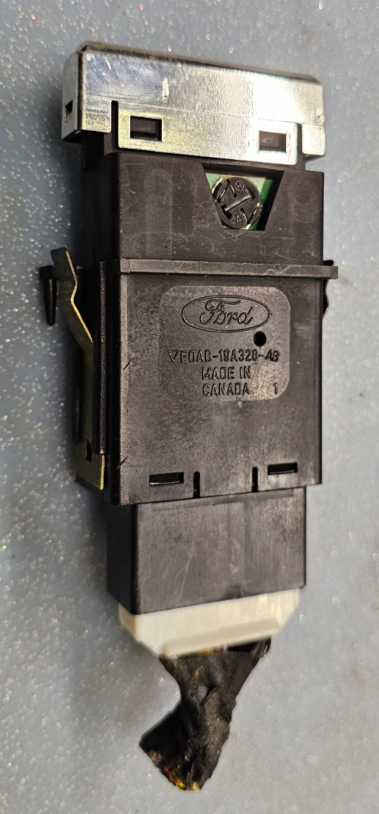 🔥1989-1993 Mercury Grand Marquis Rear Defrost Switch Silver OEM