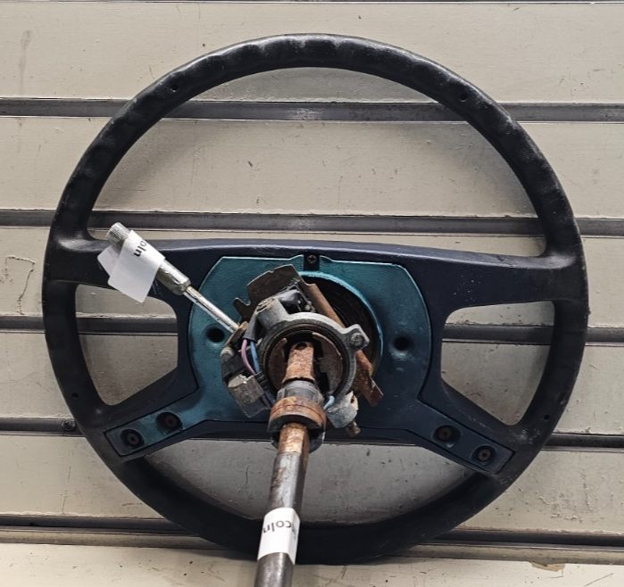 🔥1982-1988 LINCOLN CONTINENTAL STEERING WHEEL BLACK&WOOD OEM
