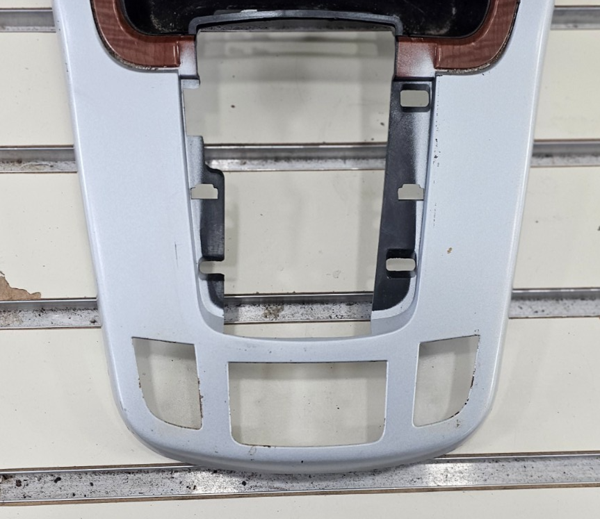 🔥07-09 Equinox Center Dash Radio Climate Surround Bezel Trim SILVER/WOOD B43