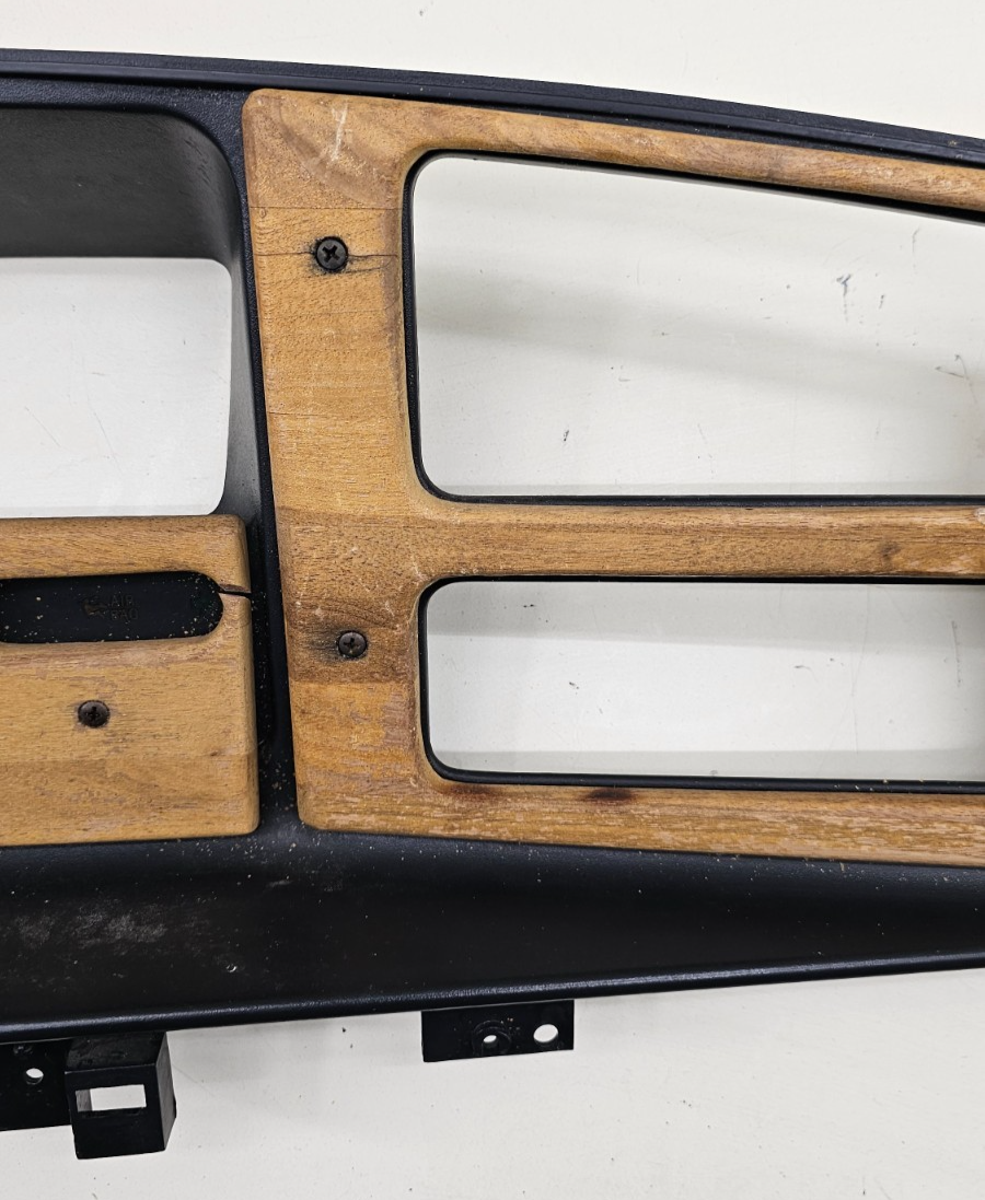 🔥92-96 Ford E-150 Econoline Dash Instrument Cluster Speedometer Bezel OEM Wood