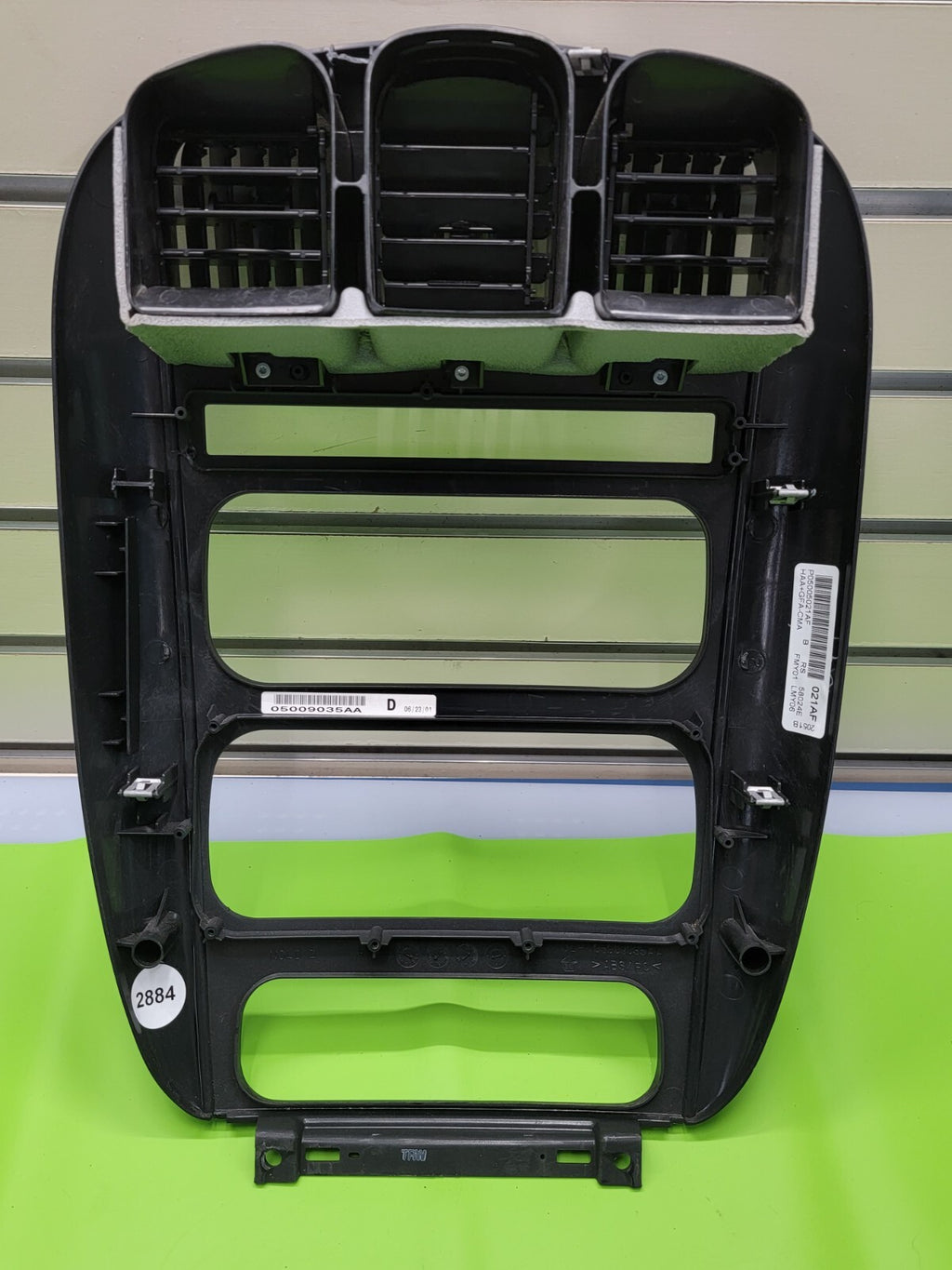 🔥01-07 Dodge Caravan Town & Country dash radio climate TRIM bezel BLACK