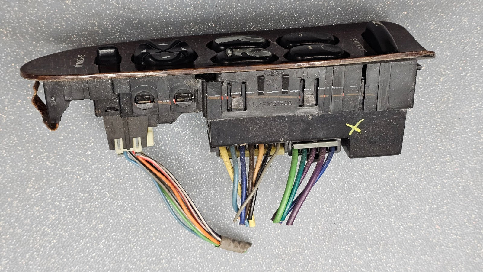 🔥97-05 Century Regal Left Driver aster Power Window Mirror Switch Assembly Wood