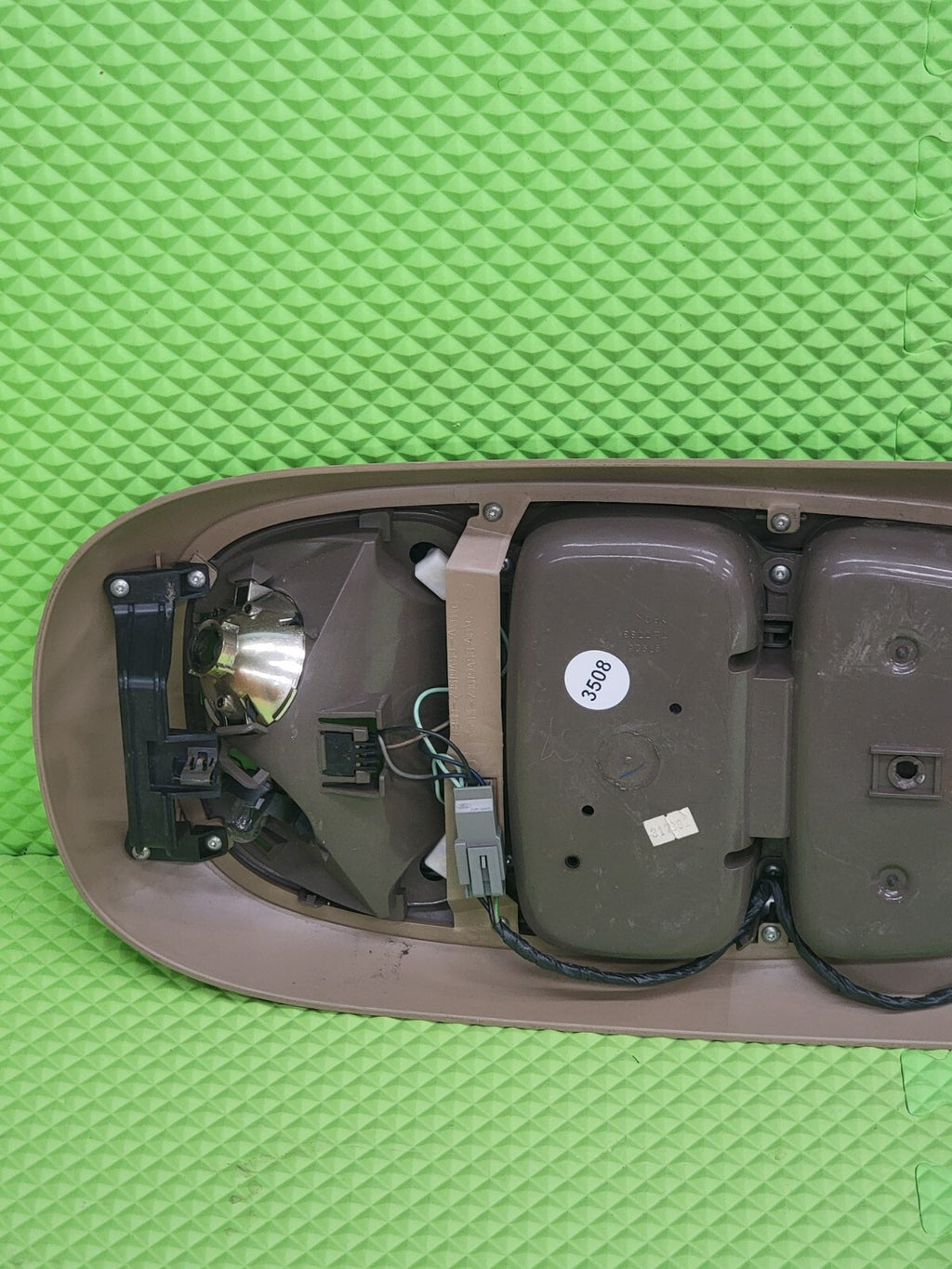 🔥97-02 Ford Expedition Overhead Climate Console Map Light Display OEM TAN