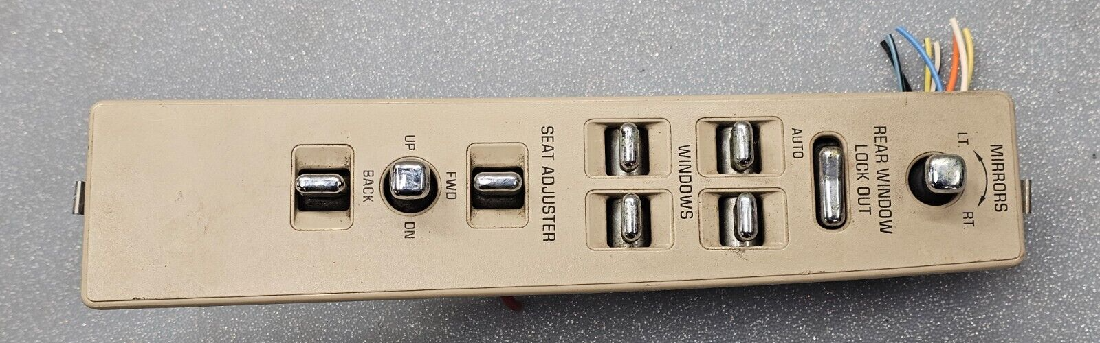 🔥94-96 Deville Door Left Driver Master Power Window Switch Assembly Tan OEM