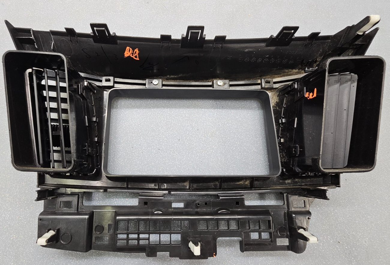 🔥08-13 Lancer Dash AM FM Radio Stereo Climate Bezel Instrument Trim Black