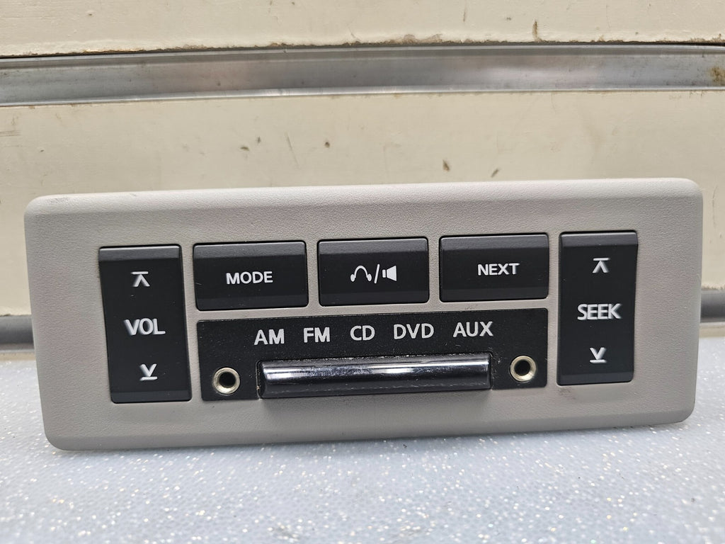 04-15 NISSAN TITAN REAR OVERHEAD ROOF AM FM CD DVD RADIO AUDIO CONTROL ASSEMBLY