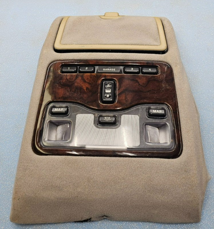 🔥98-03 Jaguar XJ XJ8 Overhead Console Dome Light Assembly Interior Map Lamp Tan