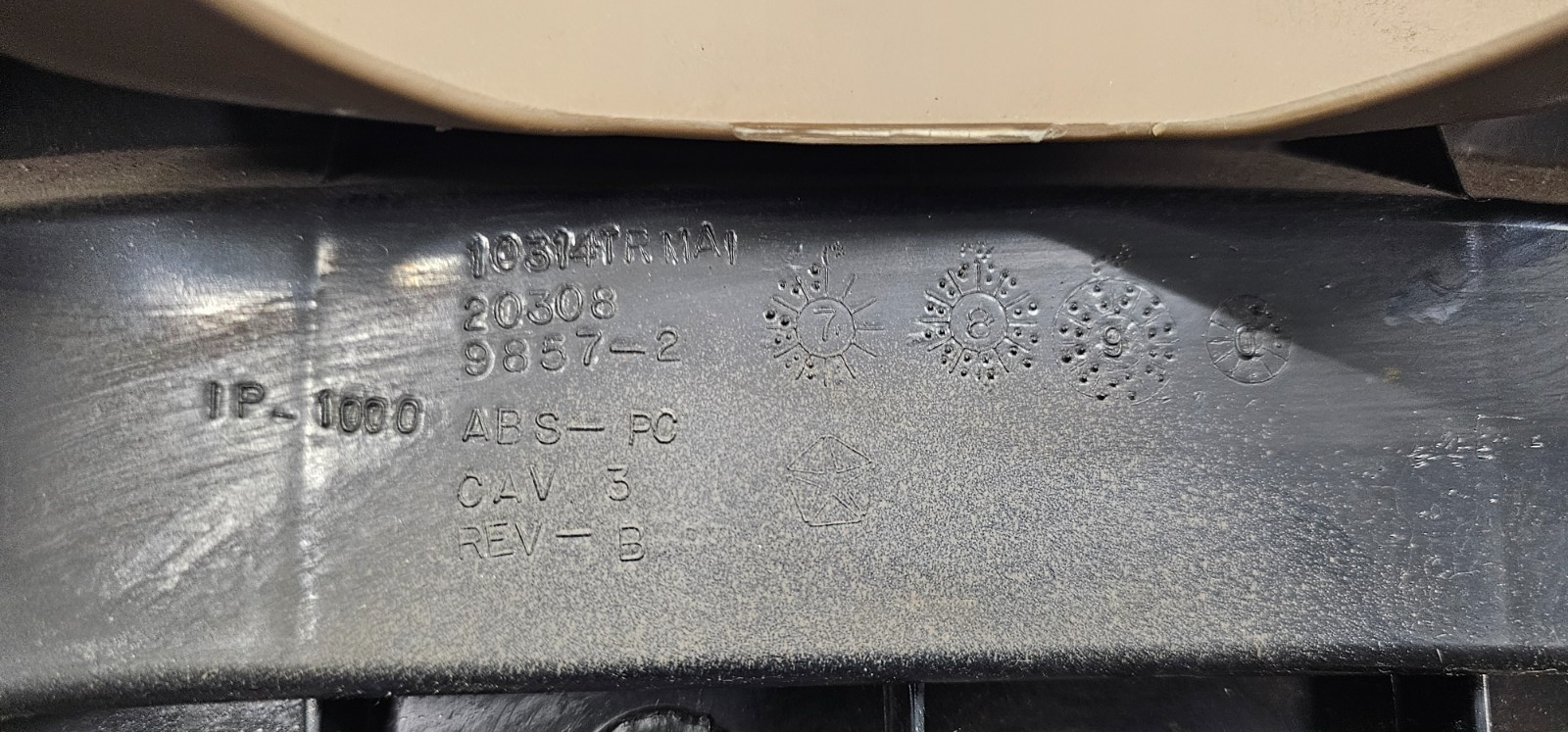 🔥98-01 Dodge RAM Lower Dash Knee BEZEL Steering Column Cover Trim Tan OEM