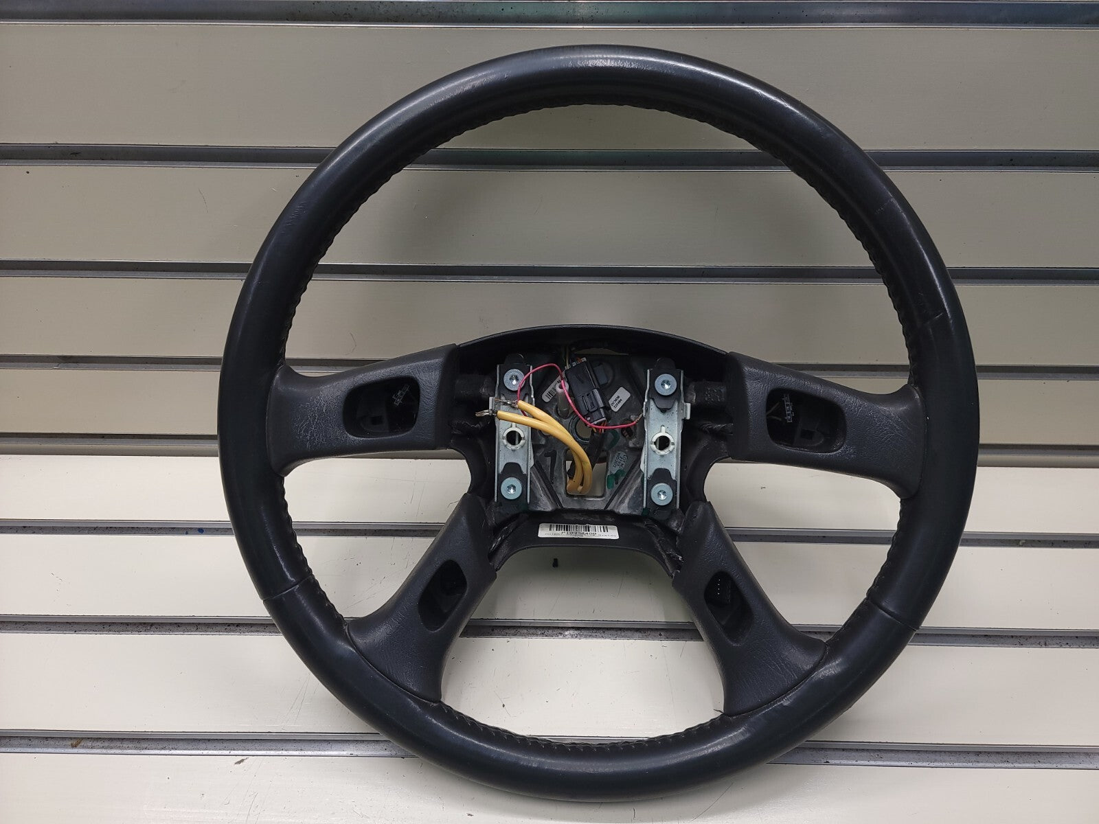 🔥03-06 SILVERADO SIERRA YUKON TAHOE SUBURBAN STEERING WHEEL LEATHER BLACK
