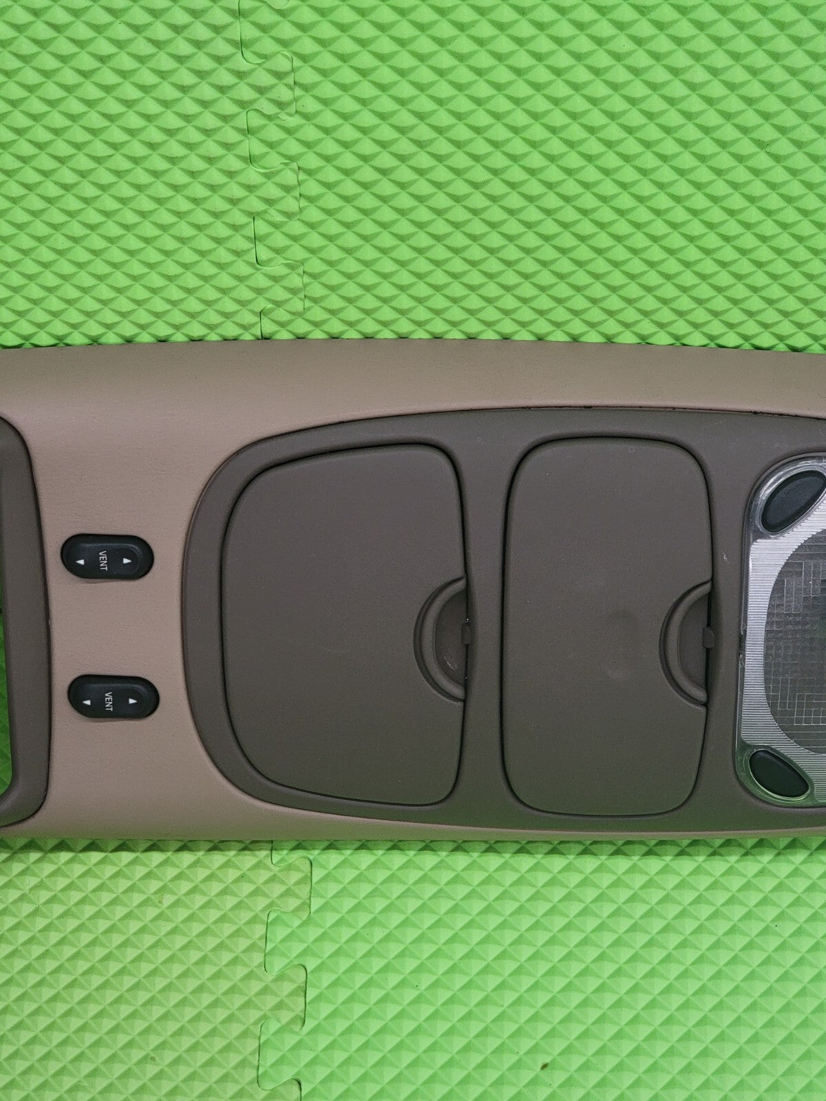🔥97-02 Ford Expedition Overhead Climate Console Map Light Display OEM TAN
