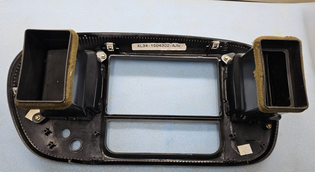 🔥97-03 Ford F150 Center Dash Radio Climate Trim Stereo BEZEL Panel BLACK OEM